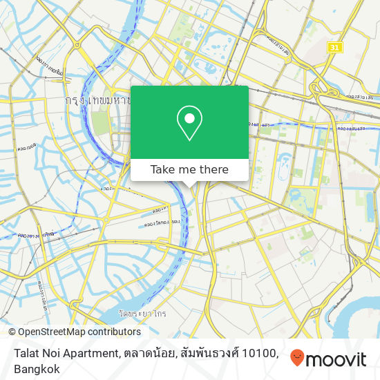 Talat Noi Apartment, ตลาดน้อย, สัมพันธวงศ์ 10100 map