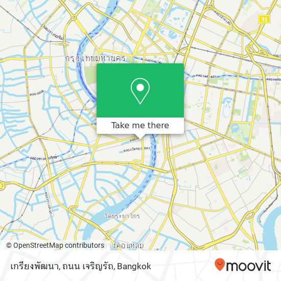 เกรียงพัฒนา, ถนน เจริญรัถ map