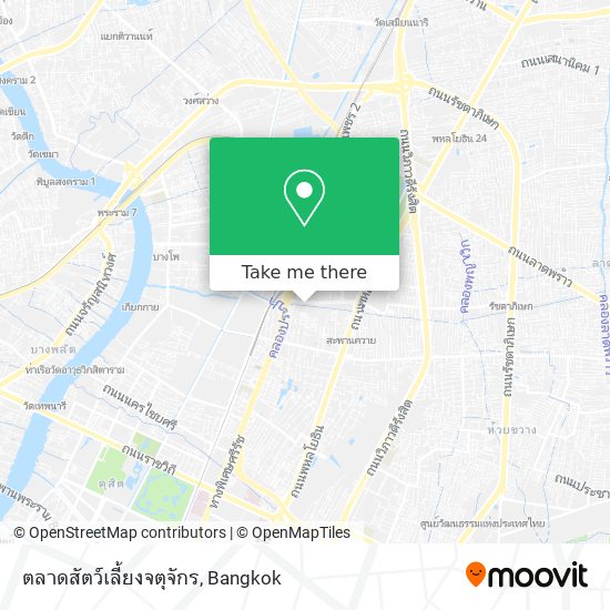 ตลาดสัตว์เลี้ยงจตุจักร map