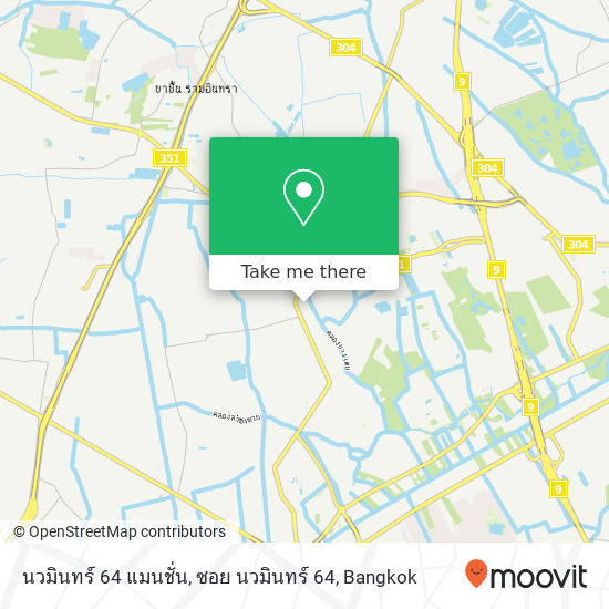 นวมินทร์ 64 แมนชั่น, ซอย นวมินทร์ 64 map