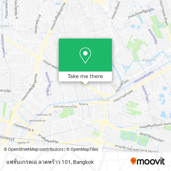 แฟชั่นเกรดเอ ลาดพร้าว 101 map