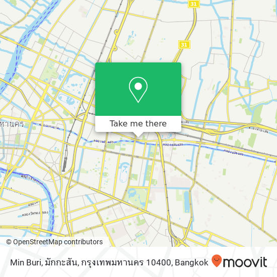 Min Buri, มักกะสัน, กรุงเทพมหานคร 10400 map