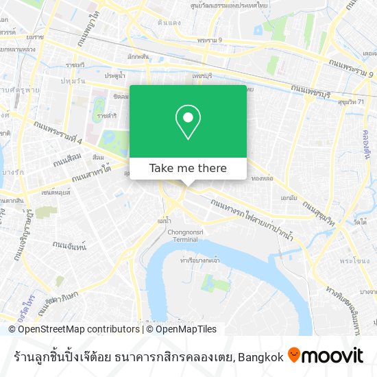 ร้านลูกชิ้นปิ้งเจ๊ต้อย ธนาคารกสิกรคลองเตย map