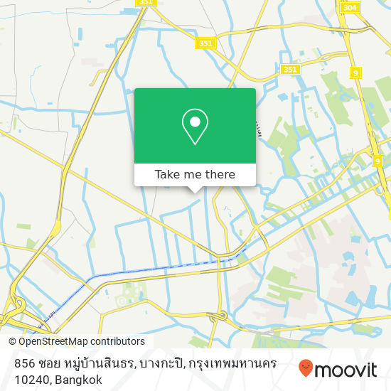 856 ซอย หมู่บ้านสินธร, บางกะปิ, กรุงเทพมหานคร 10240 map