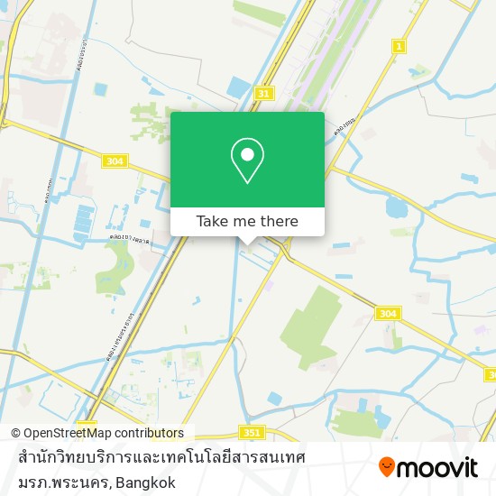 สำนักวิทยบริการและเทคโนโลยีสารสนเทศ มรภ.พระนคร map