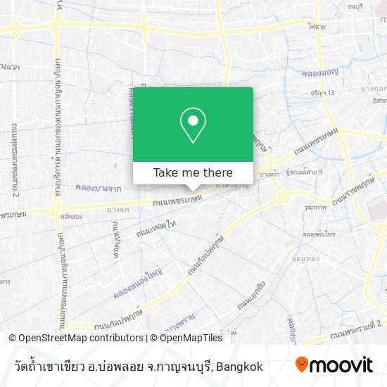 วัดถ้ำเขาเขียว อ.บ่อพลอย จ.กาญจนบุรี map