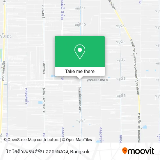 โตโยต้าเฟรนส์ชิบ คลองหลวง map