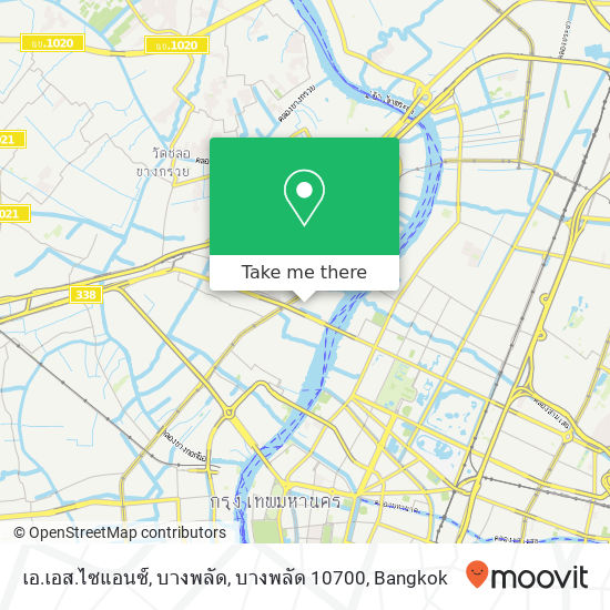 เอ.เอส.ไซแอนซ์, บางพลัด, บางพลัด 10700 map