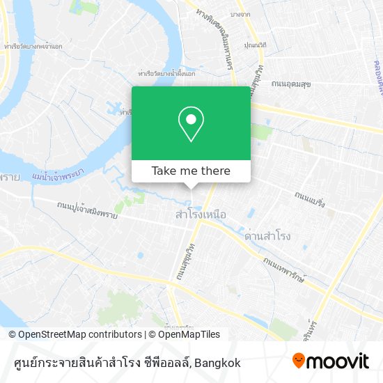 ศูนย์กระจายสินค้าสำโรง ซีพีออลล์ map