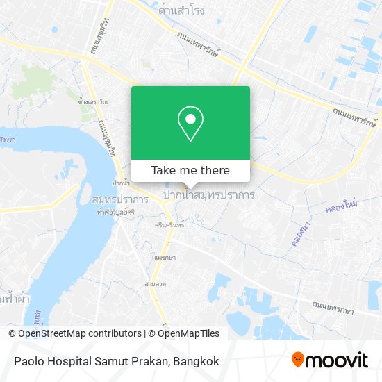 Paolo Hospital Samut Prakan map