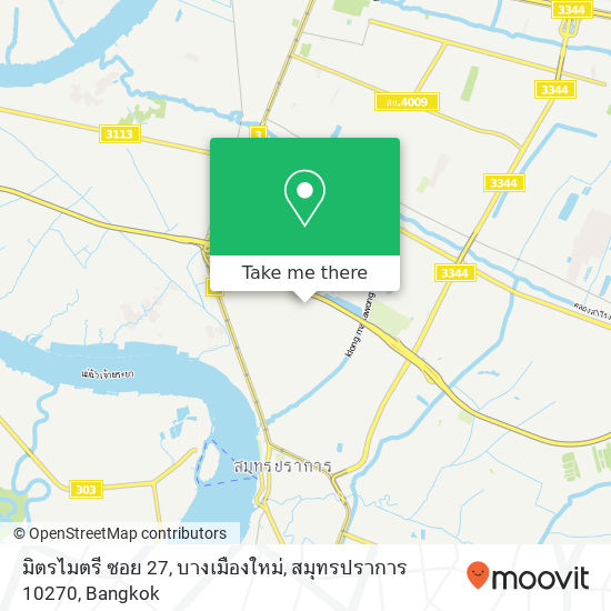 มิตรไมตรี ซอย 27, บางเมืองใหม่, สมุทรปราการ 10270 map