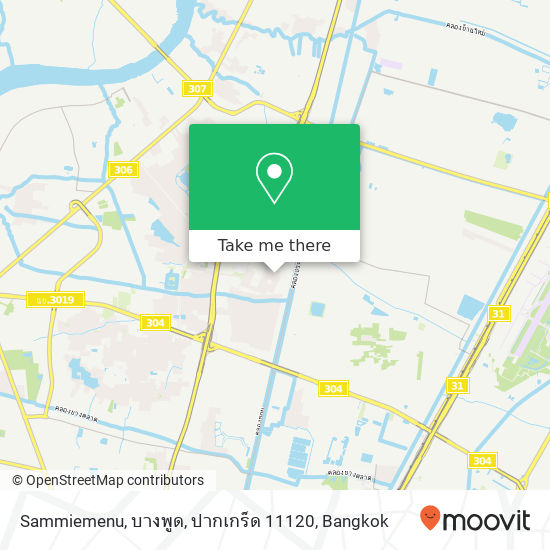 Sammiemenu, บางพูด, ปากเกร็ด 11120 map