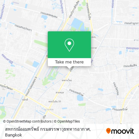 สหกรณ์ออมทรัพย์ กรมสรรพาวุธทหารอากาศ map