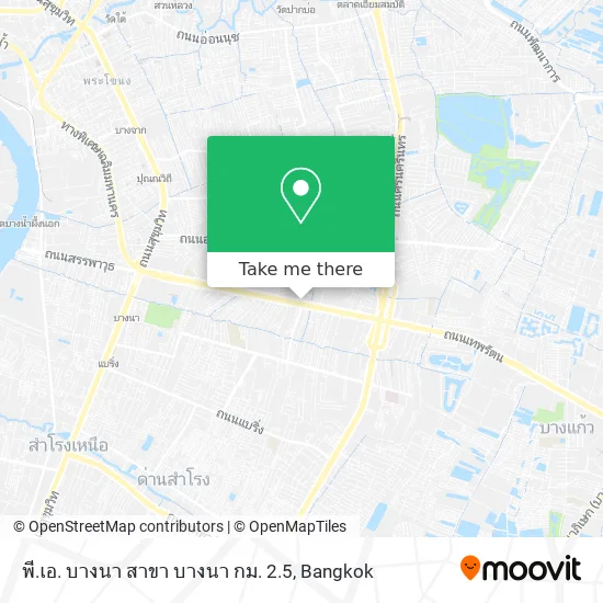 พี.เอ. บางนา สาขา บางนา กม. 2.5 map