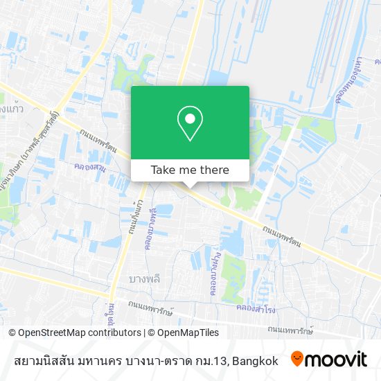 สยามนิสสัน มหานคร บางนา-ตราด กม.13 map