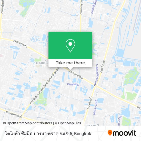 โตโยต้า ซัมมิท บางนา-ตราด กม.9.5 map