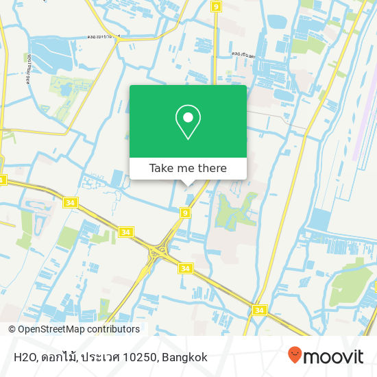 H2O, ดอกไม้, ประเวศ 10250 map