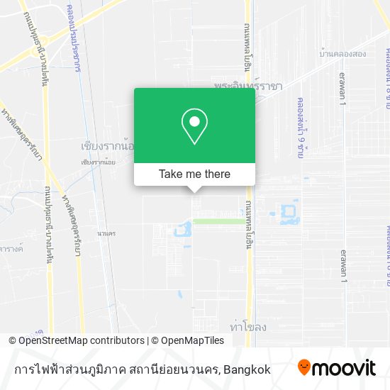 การไฟฟ้าส่วนภูมิภาค สถานีย่อยนวนคร map