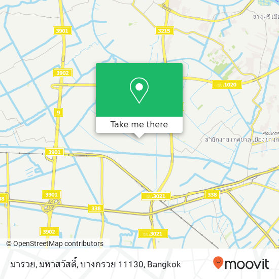 มารวย, มหาสวัสดิ์, บางกรวย 11130 map