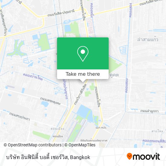 บริษัท อินฟินิตี้ บอดี้ เซอร์วิส map