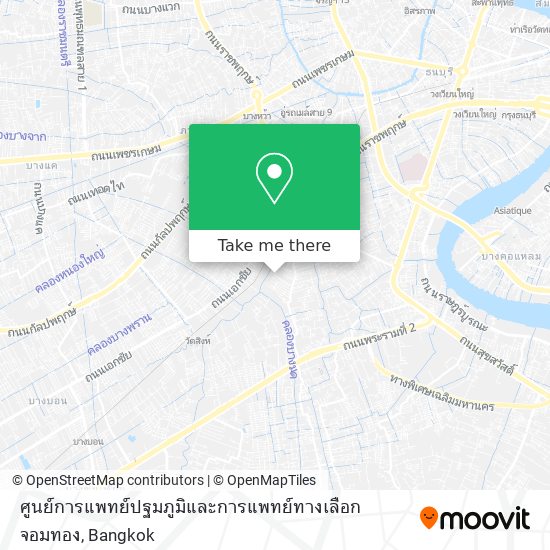 ศูนย์การแพทย์ปฐมภูมิและการแพทย์ทางเลือก จอมทอง map