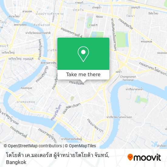 โตโยต้า เค.มอเตอร์ส ผู้จำหน่ายโตโยต้า จันทน์ map