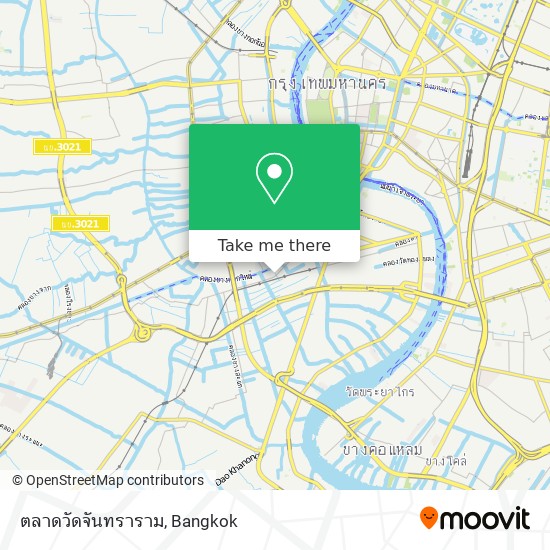 ตลาดวัดจันทราราม map