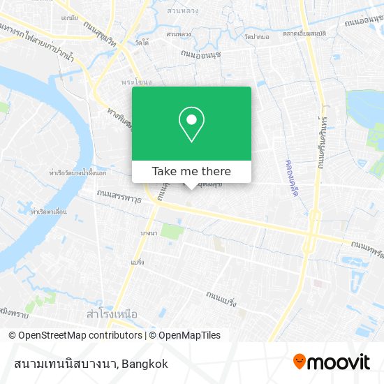 สนามเทนนิสบางนา map