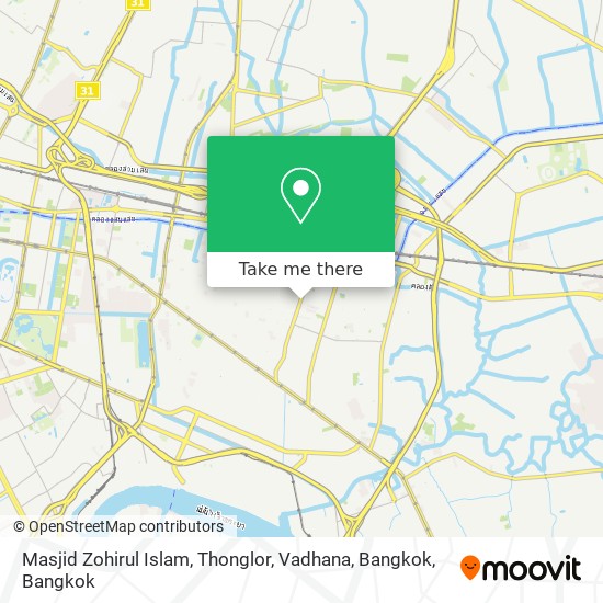 Masjid Zohirul Islam, Thonglor, Vadhana, Bangkok map