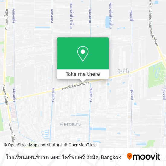 โรงเรียนสอนขับรถ เดอะ ไดร์ฟเวอร์ รังสิต map