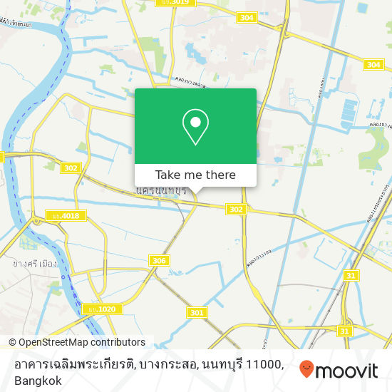 อาคารเฉลิมพระเกียรติ, บางกระสอ, นนทบุรี 11000 map