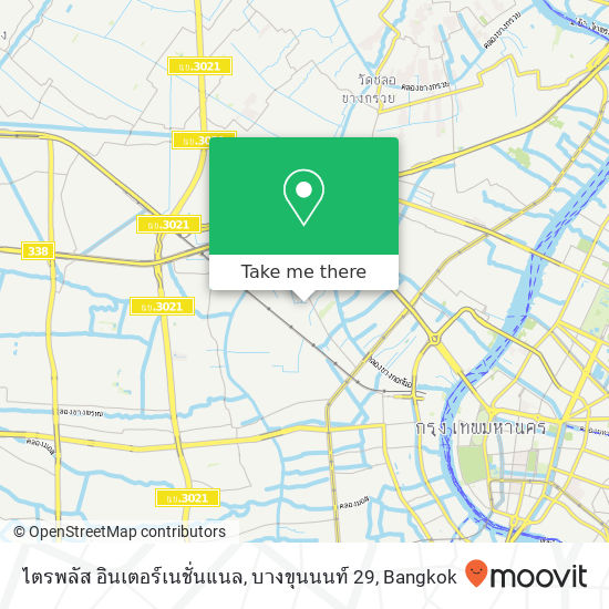 ไตรพลัส อินเตอร์เนชั่นแนล, บางขุนนนท์ 29 map