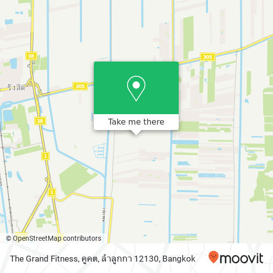 The Grand Fitness, คูคต, ลำลูกกา 12130 map