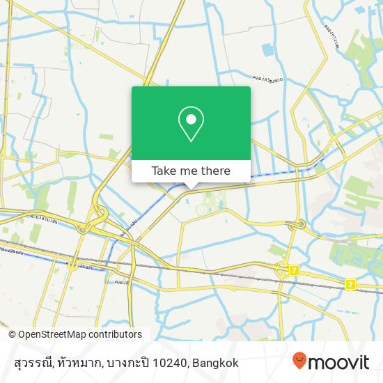 สุวรรณี, หัวหมาก, บางกะปิ 10240 map