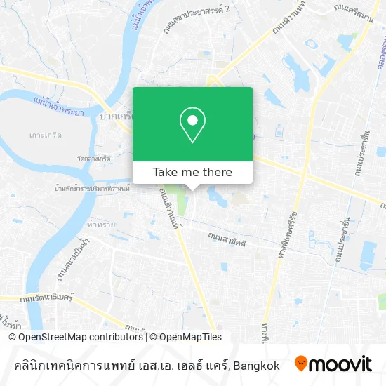 คลินิกเทคนิคการแพทย์ เอส.เอ. เฮลธ์ แคร์ map