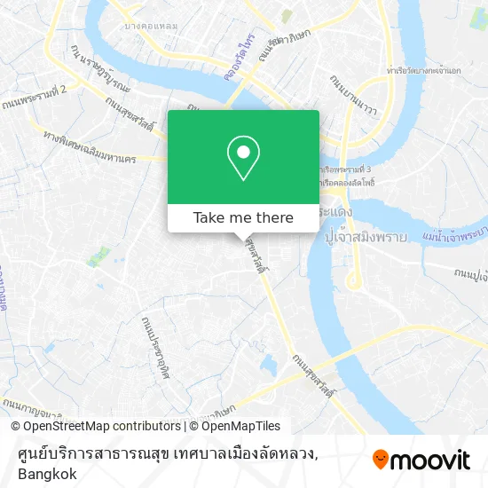ศูนย์บริการสาธารณสุข เทศบาลเมืองลัดหลวง map
