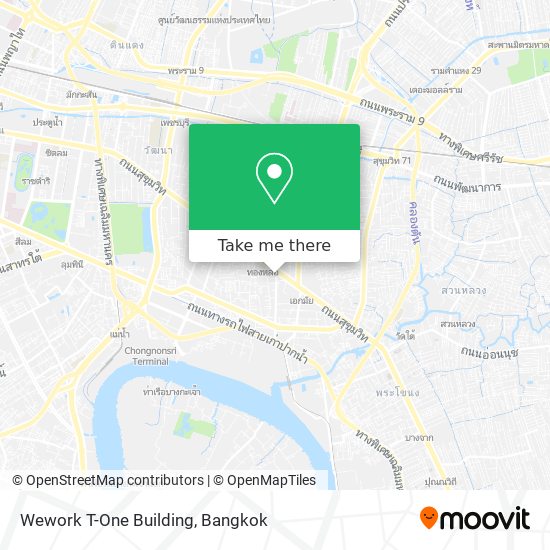 Wework T-One Building map