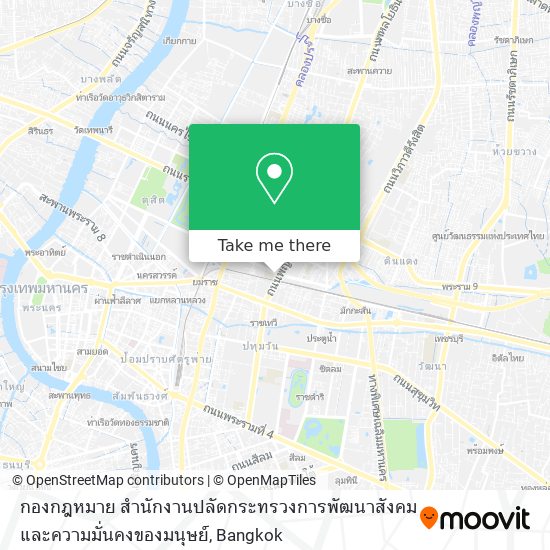 กองกฎหมาย สำนักงานปลัดกระทรวงการพัฒนาสังคมและความมั่นคงของมนุษย์ map