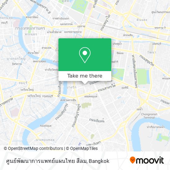 ศูนย์พัฒนาการแพทย์แผนไทย สีลม map