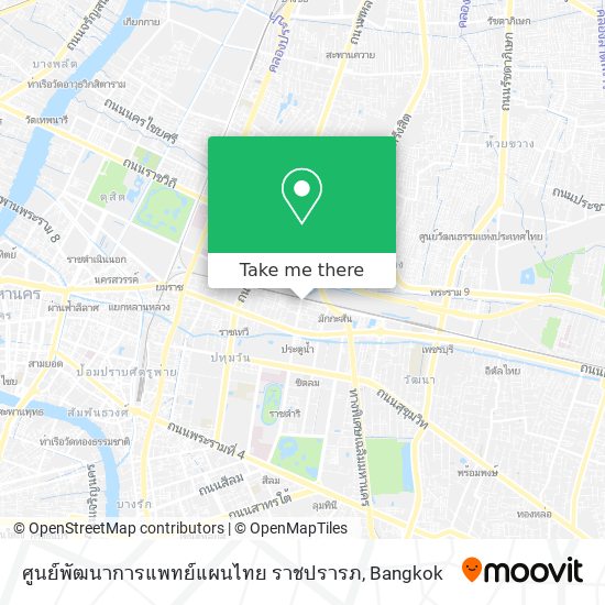 ศูนย์พัฒนาการแพทย์แผนไทย ราชปรารภ map