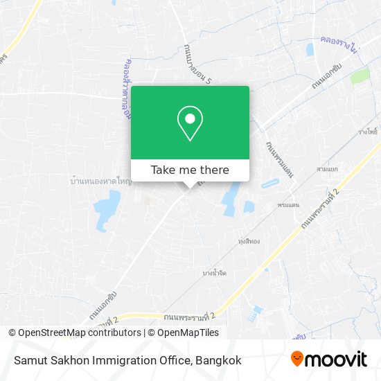 Samut Sakhon Immigration Office map
