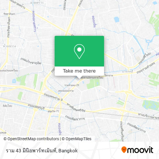 ราม 43 มินิอพาร์ทเม้นท์ map