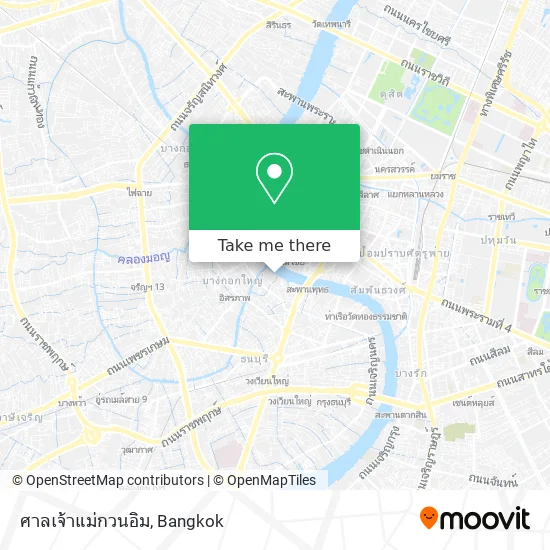ศาลเจ้าแม่กวนอิม map