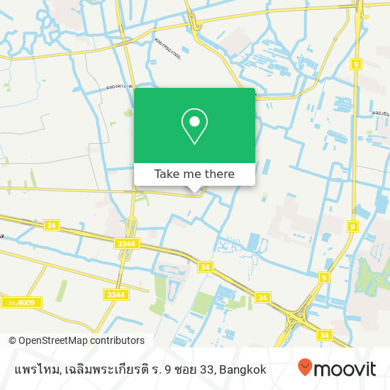 แพรไหม, เฉลิมพระเกียรติ ร. 9 ซอย 33 map