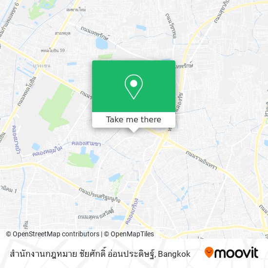 สำนักงานกฎหมาย ชัยศักดิ์ อ่อนประดิษฐ์ map