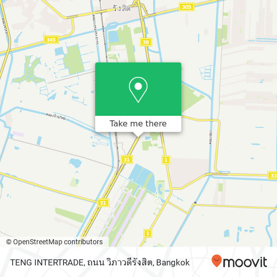 TENG INTERTRADE, ถนน วิภาวดีรังสิต map