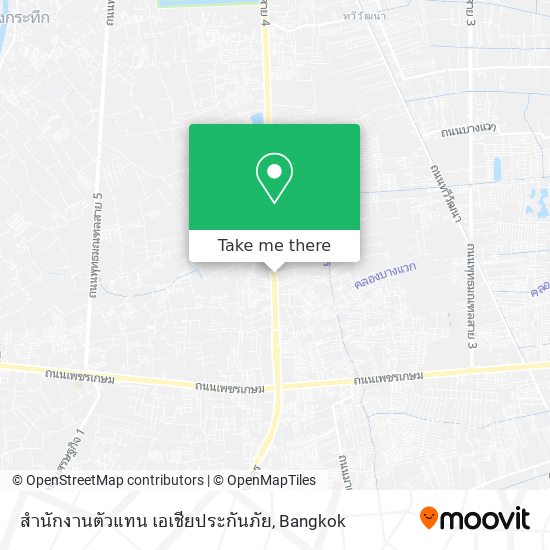 สำนักงานตัวแทน เอเชียประกันภัย map