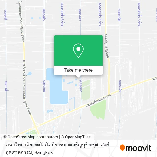 มหาวิทยาลัยเทคโนโลยีราชมงคลธัญบุรี-ครุศาสตร์อุตสาหกรรม map