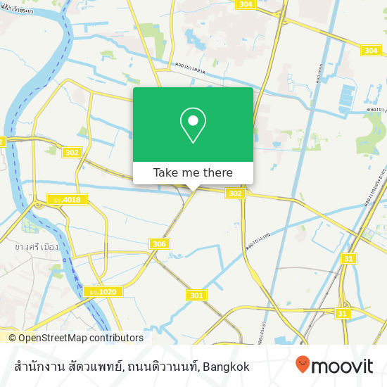 สำนักงาน สัตวแพทย์, ถนนติวานนท์ map