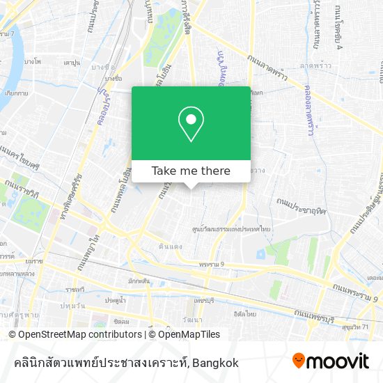 คลินิกสัตวแพทย์ประชาสงเคราะห์ map